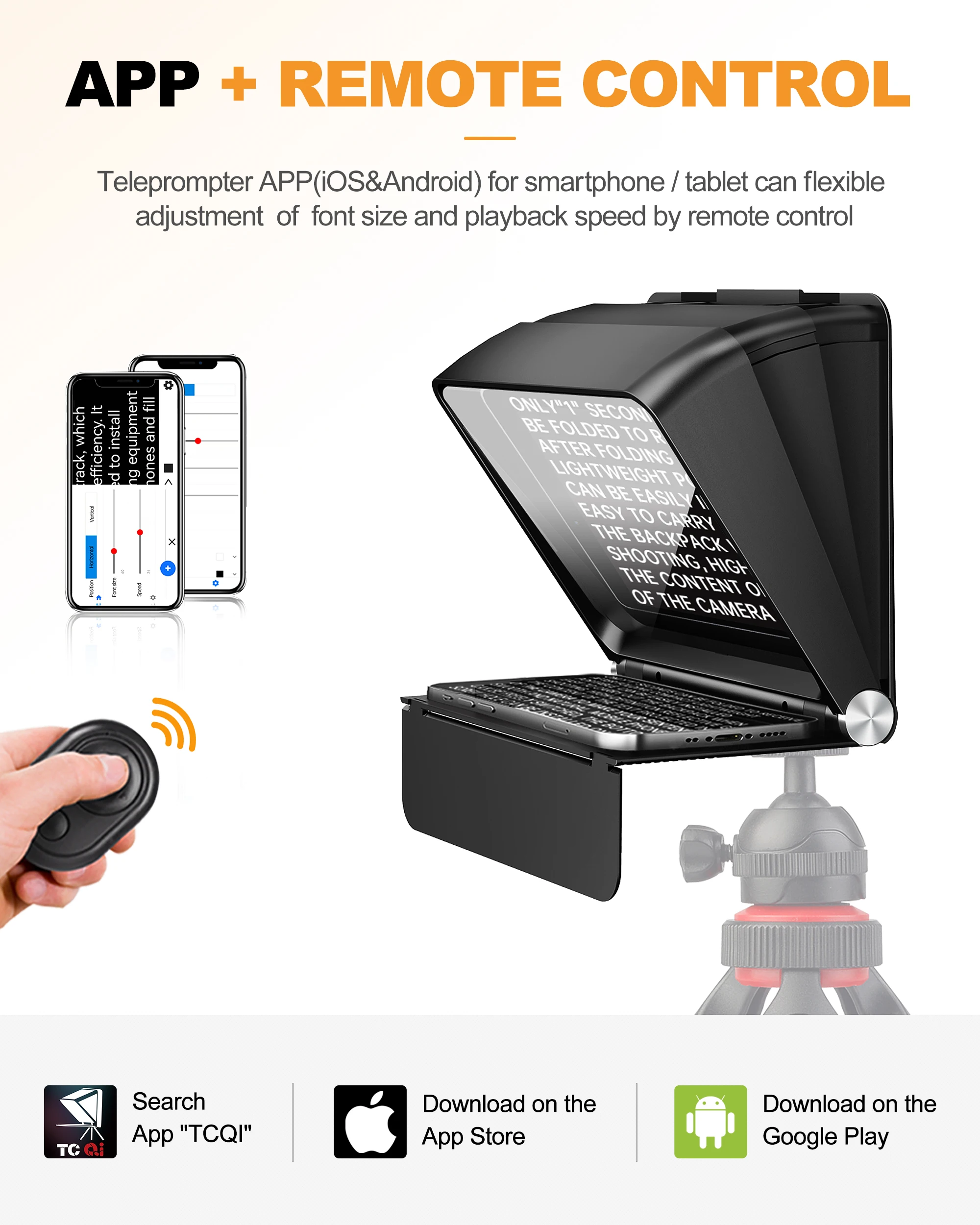 LENSGO TC7II Portable Phone+Camera Teleprompter 2