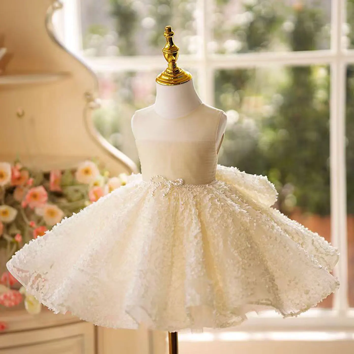sachin and babi light blue dress Baby Girls Champagne/Gold Brocade and Tulle Dress  Little Posh Dress Shop