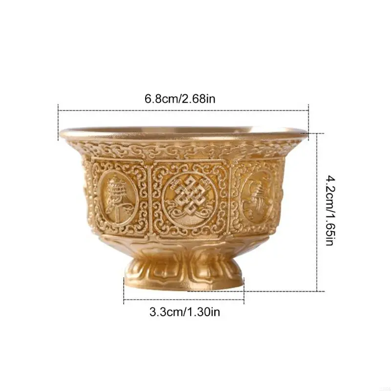 23GA Auspicious Eight Symbol Cup for Buddhist Practice Home Decoration Tool