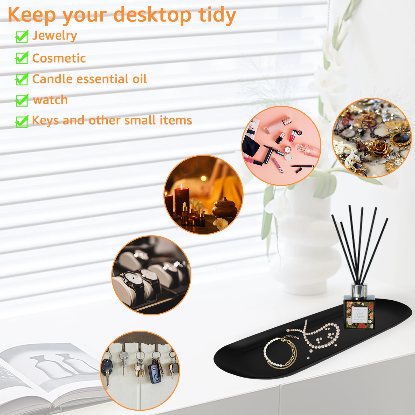 Stainless Steel Decorative Tray Extra Large Oval Jewelry Tray Dish Elegant Stainless Steel Serving Platter Reusable Decorative