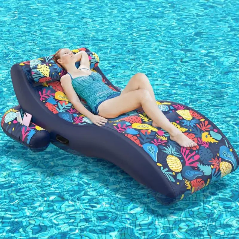 

2024 New Water Hammock Recliner Inflatable Floating Swimming Mattress Sea Swimming Ring Pool Party Toy Lounge Bed For Swimming