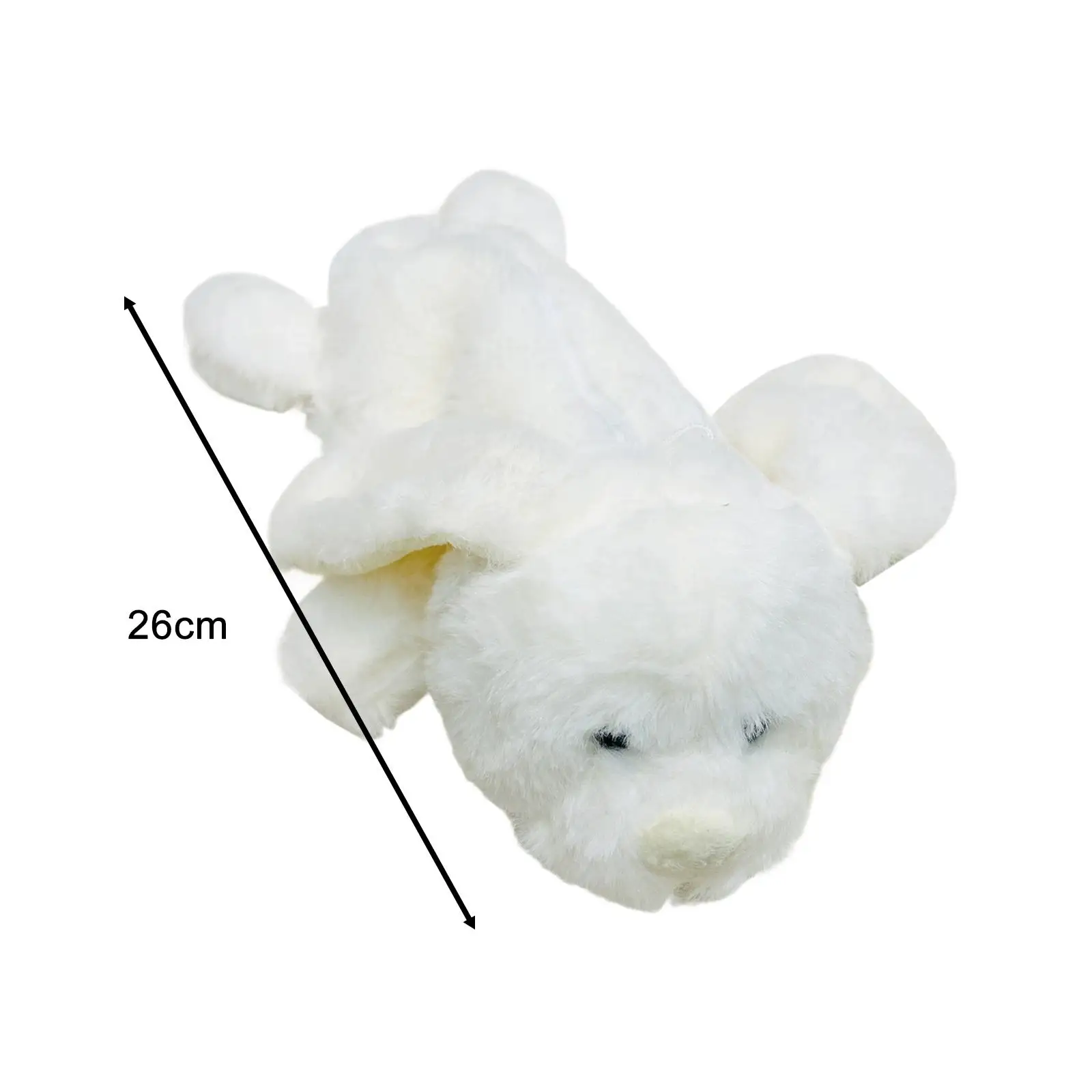 봉제 곰 머리 연필 케이스, 부드러운 봉제 동물 문구 파우치, 어린이용