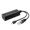 DC48V To 5V Micro USB  POE Spliter Head Shaking IP Camera power Supply Module Ethernet 100M 5