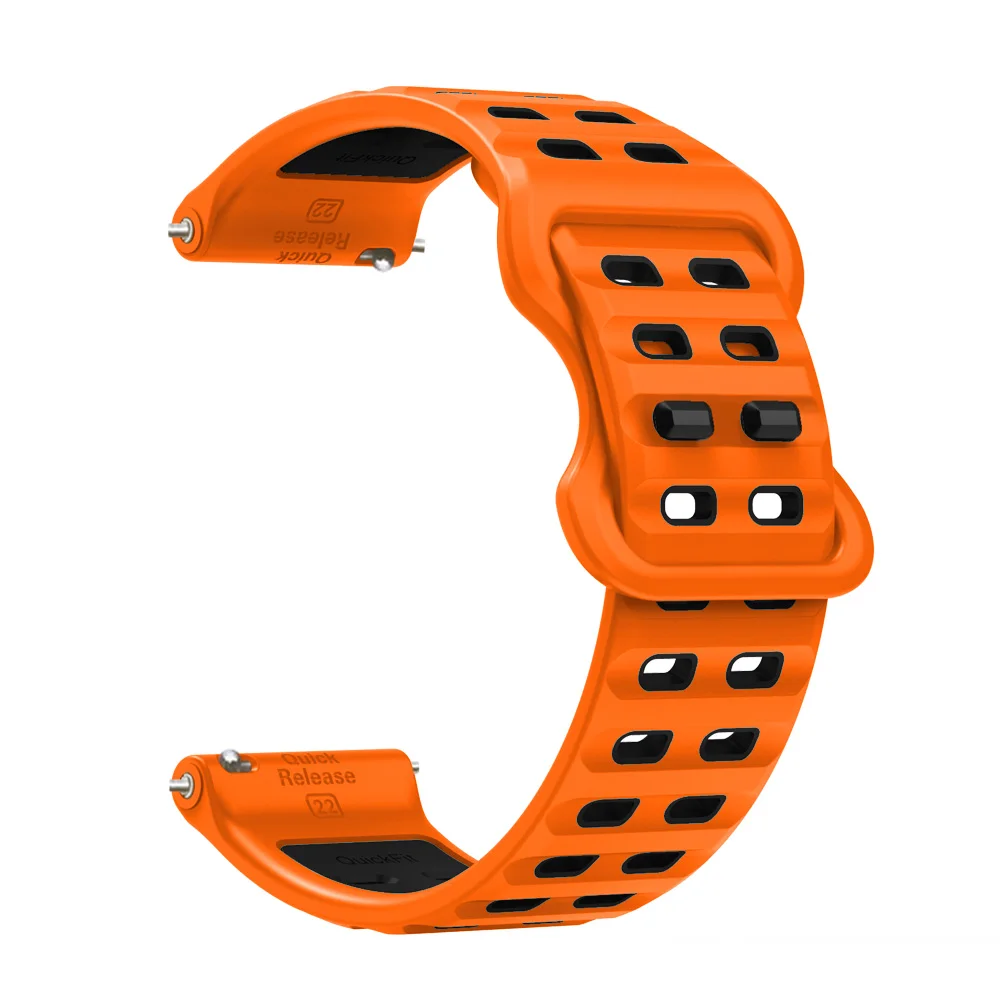 Premium 22mm Silicone Ocean Blue Watch Strap Replacement Wristband