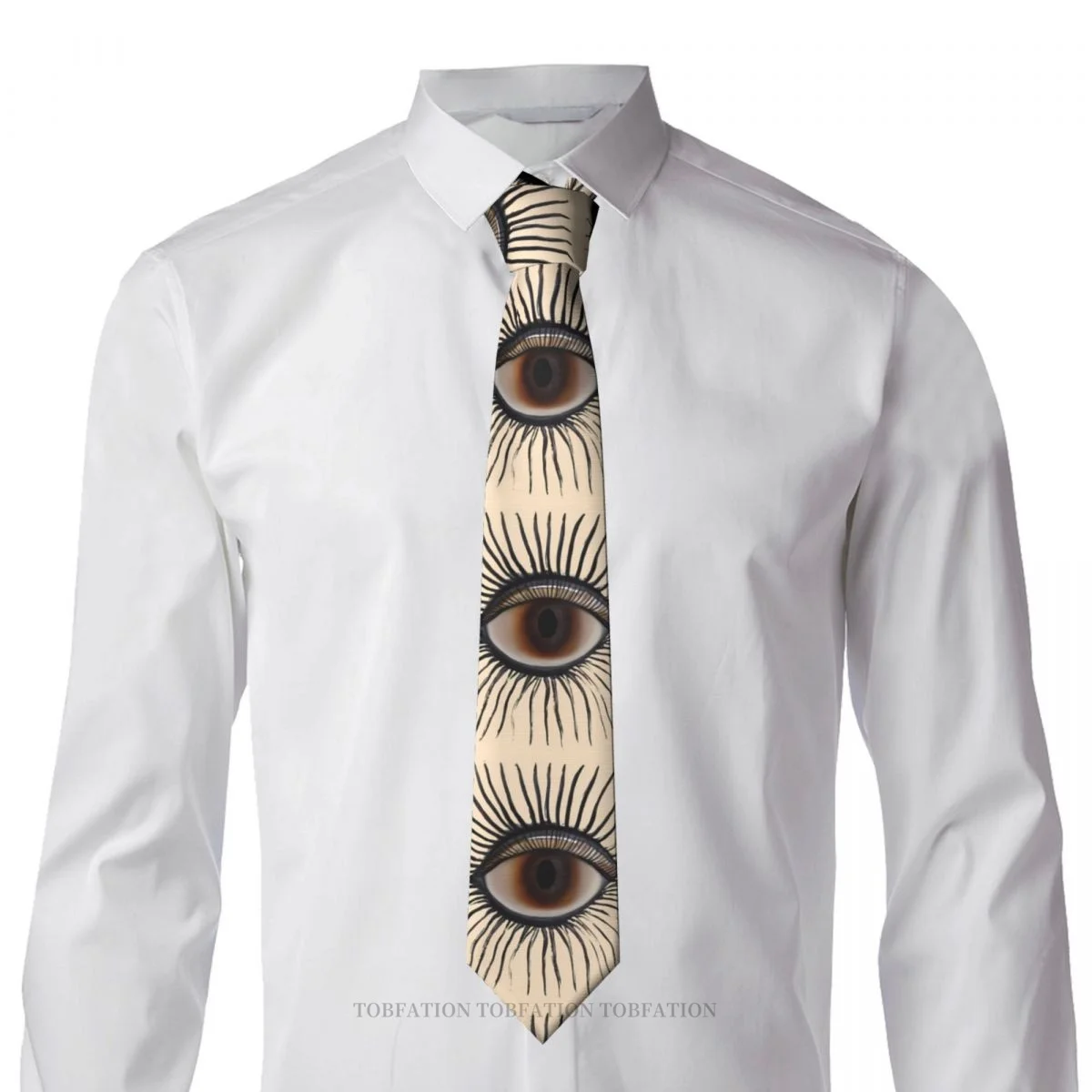 Eye Illuminati 3D Printing Tie 8cm Wide Polyester Necktie Shirt Accessories Party Decoration neck ties