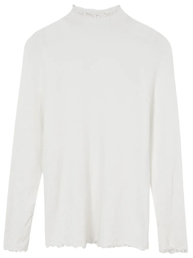 Autumn Women Knitted Long Sleeve Slim Tops