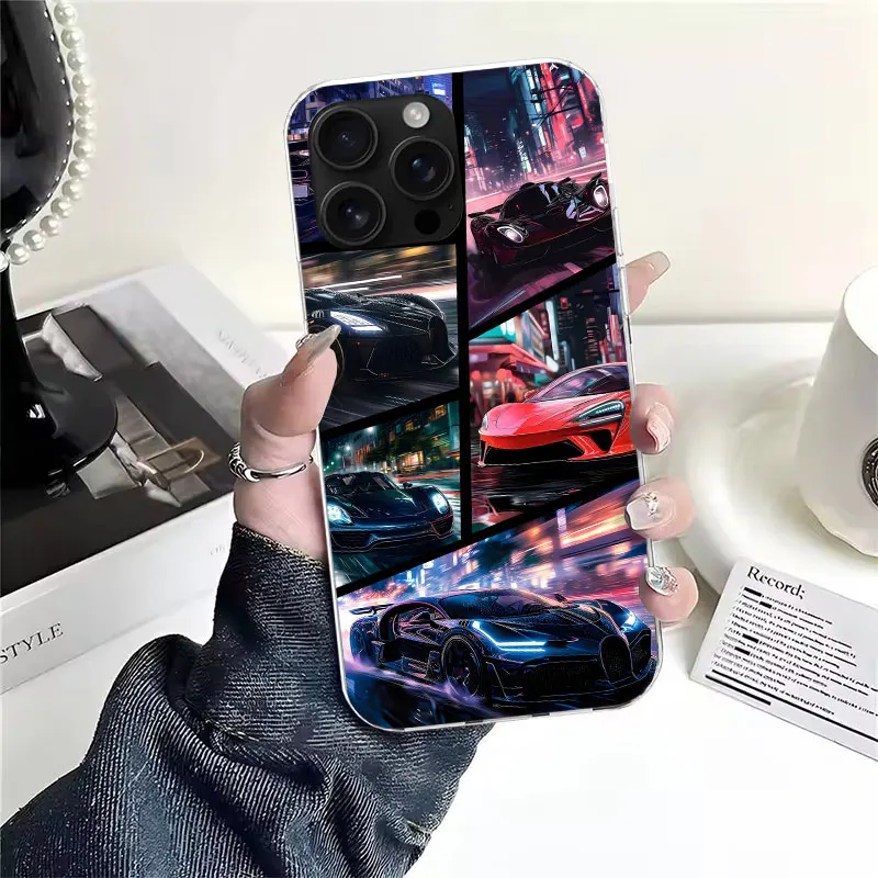 Stylish Sports Cars Soft Phone Case