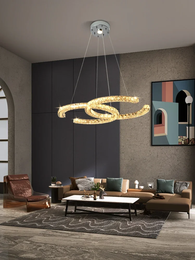 

Living Room Chandelier Simple Modern Dining Room Bedroom Balcony Cloakroom Clothing Store Personalized Creative Led Double