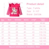 DXTON Toddlers Girls T-shirts Striped Ruffled Long Sleeve Kids Cartoon Tops Squirrel Print Casual Winter Girls Cotton Clothing 6
