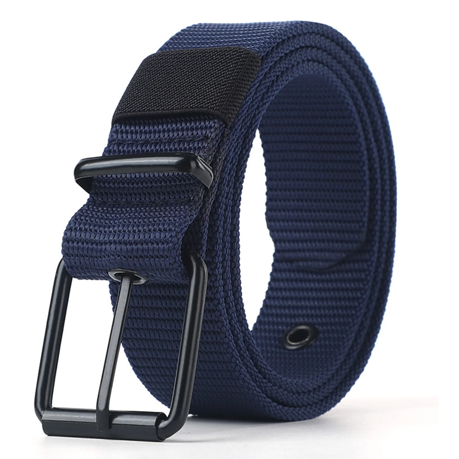 

Men's Nylon Casual Belt Sturdy Lengthen Decorative Smooth Male's Belt for Business Working Office