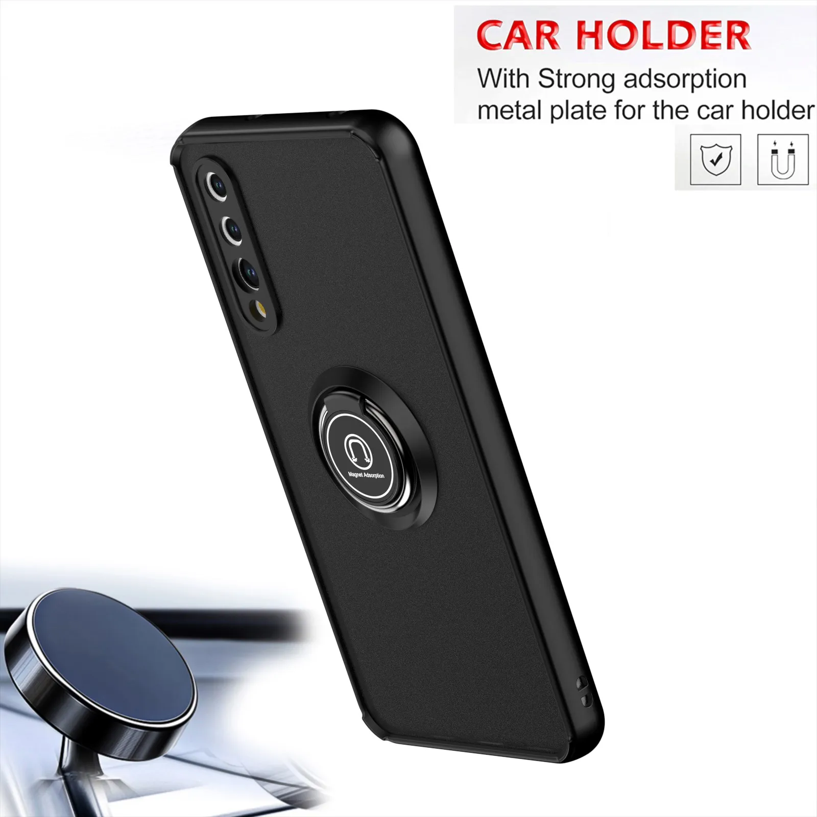 Magnetic Shockproof Matte Clear Phone Case - Fashionable Protective Cover