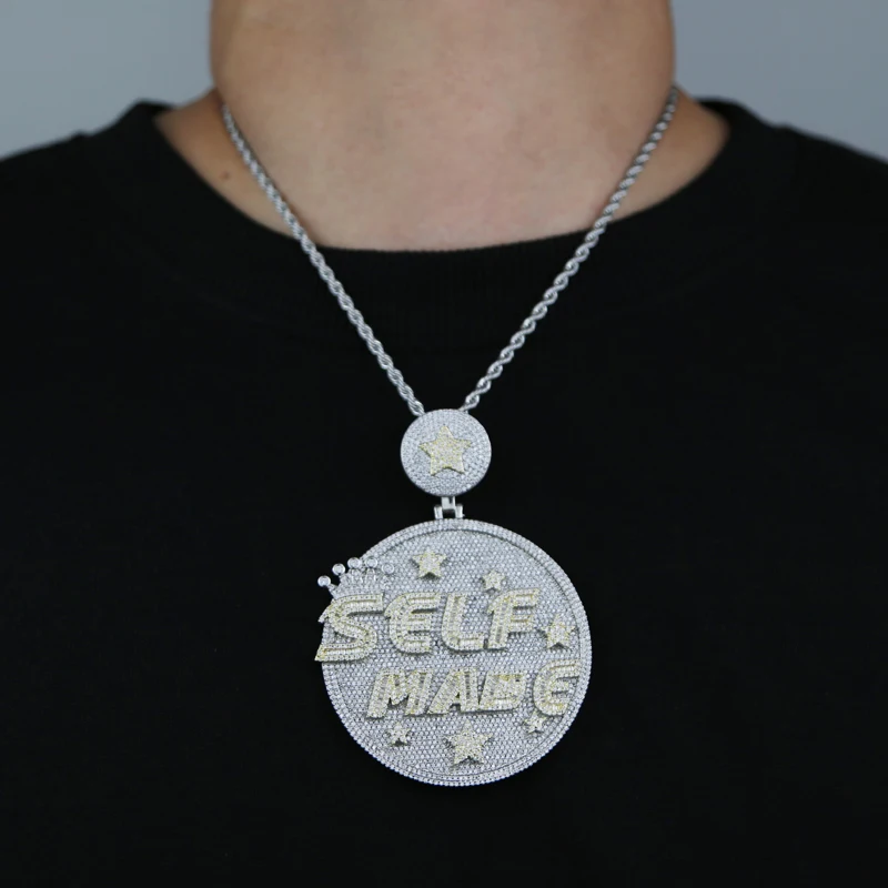 2025 Big Heavy Iced Out Bling 5A Cubic Zircon Paved Self