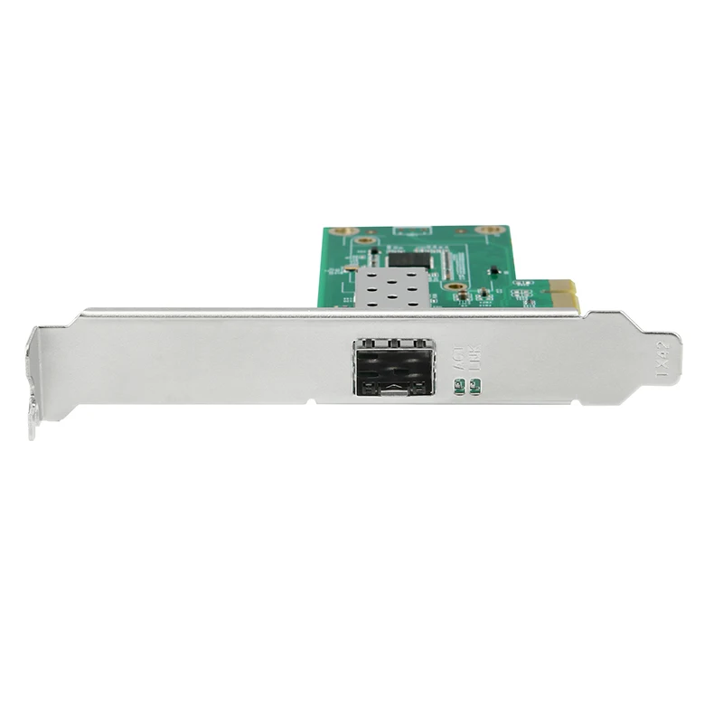Intel 네트워크 카드 PCI Express x1-SFP 파이버 NIC 1000Mbps 기가비트 이더넷 Lan 카드(서버 데스크탑용 Intel I210 칩용)