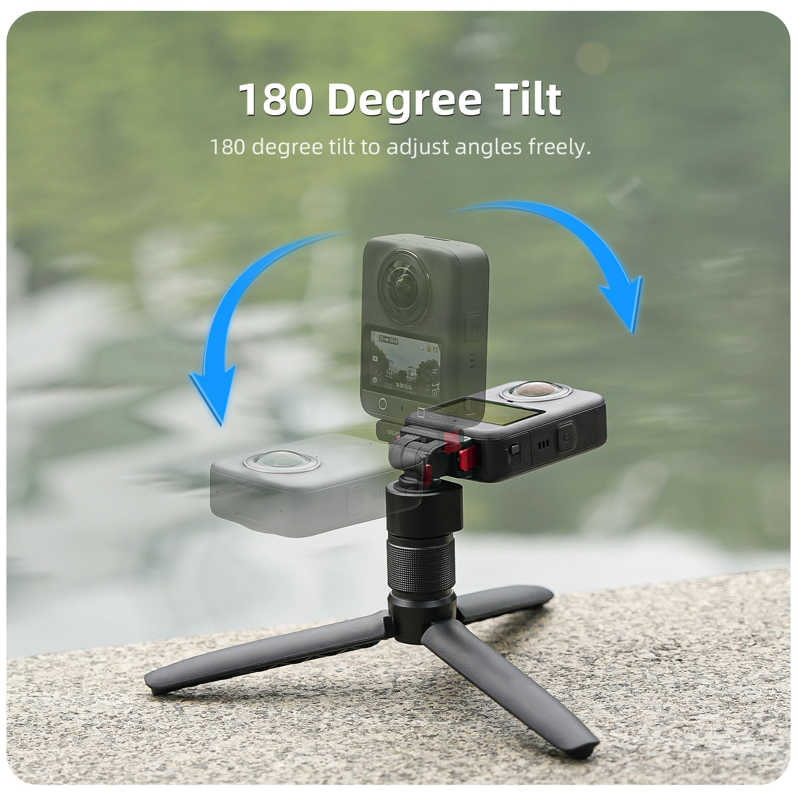 Adattatore Magnetico A Sgancio Rapido Per DJI Osmo Action 5/4/3 E Osmo 360, Supporto In Alluminio Con Cuscinetti Antiscivolo