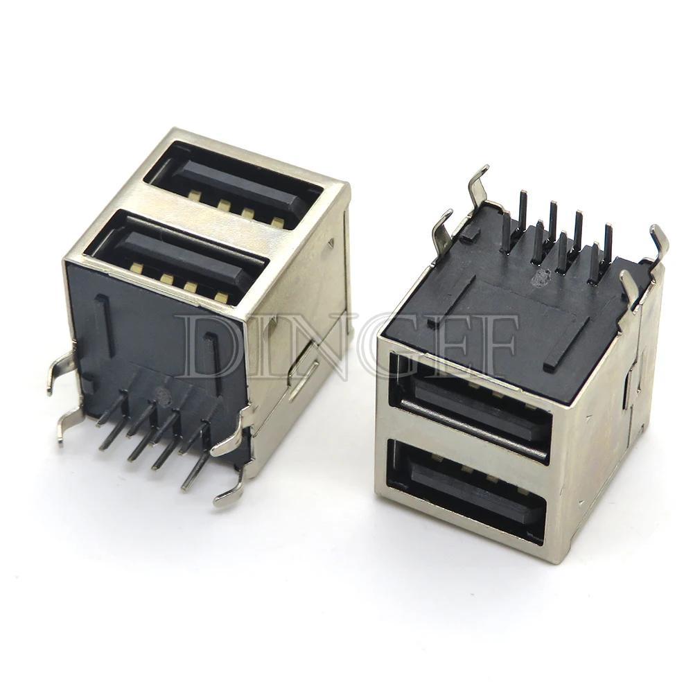 5-Pack USB Type A Female Solder Jack Connectors