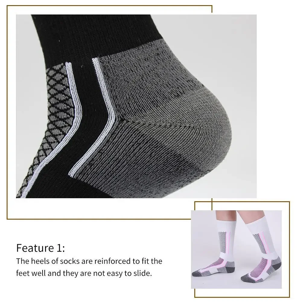 Ski Stockings 1 Pair Winter Warm Ski Stockings For Women Men Children Anti-Cold Skiing Outdoor High Sports