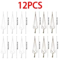 12pcs White Brown