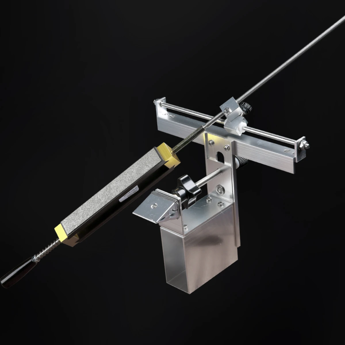 Kme Knife Sharpeners Long Knife Blade Sharpening System Kit Diamond