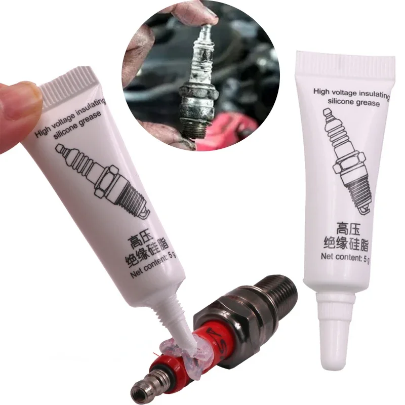 3pcs Car Spark Plug Insulating Grease High Voltage Insulating Ignition Coil Silicone Grease Temperature Corrosion Resistance silicone grease lubricant silicone grease grease lubricant electric grease