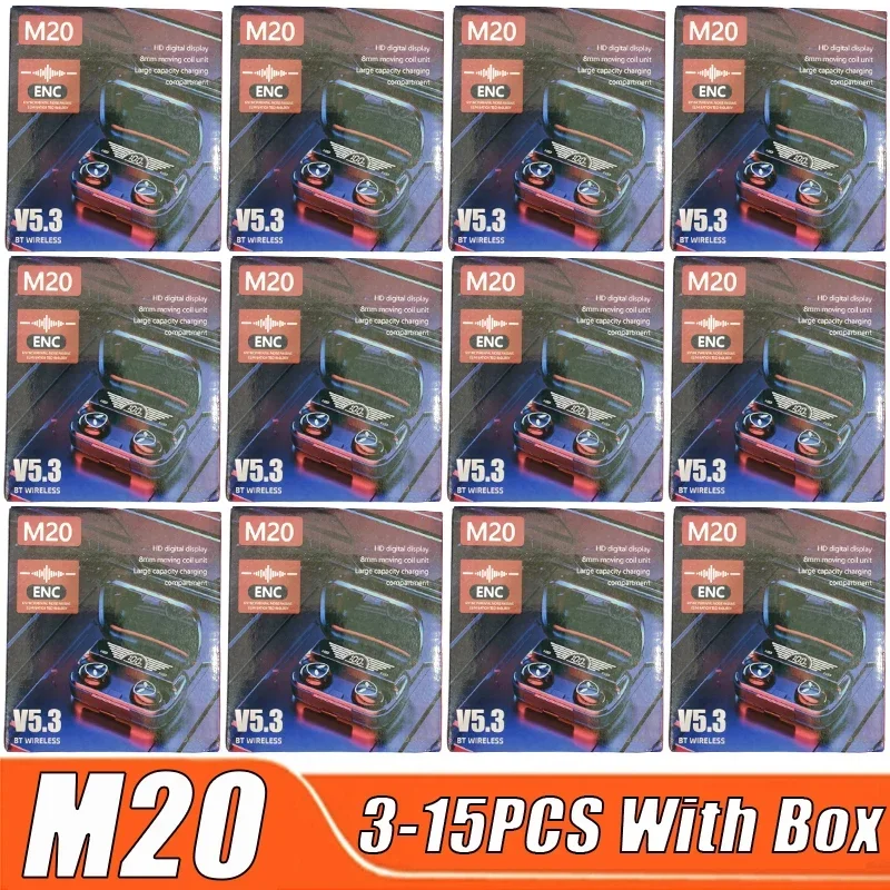 

M20 Pro TWS Headphones Earbuds Bluetooth Earphones Wireless Headset Original Women Sport Men Smart Display Microphone 5.3 PK M90