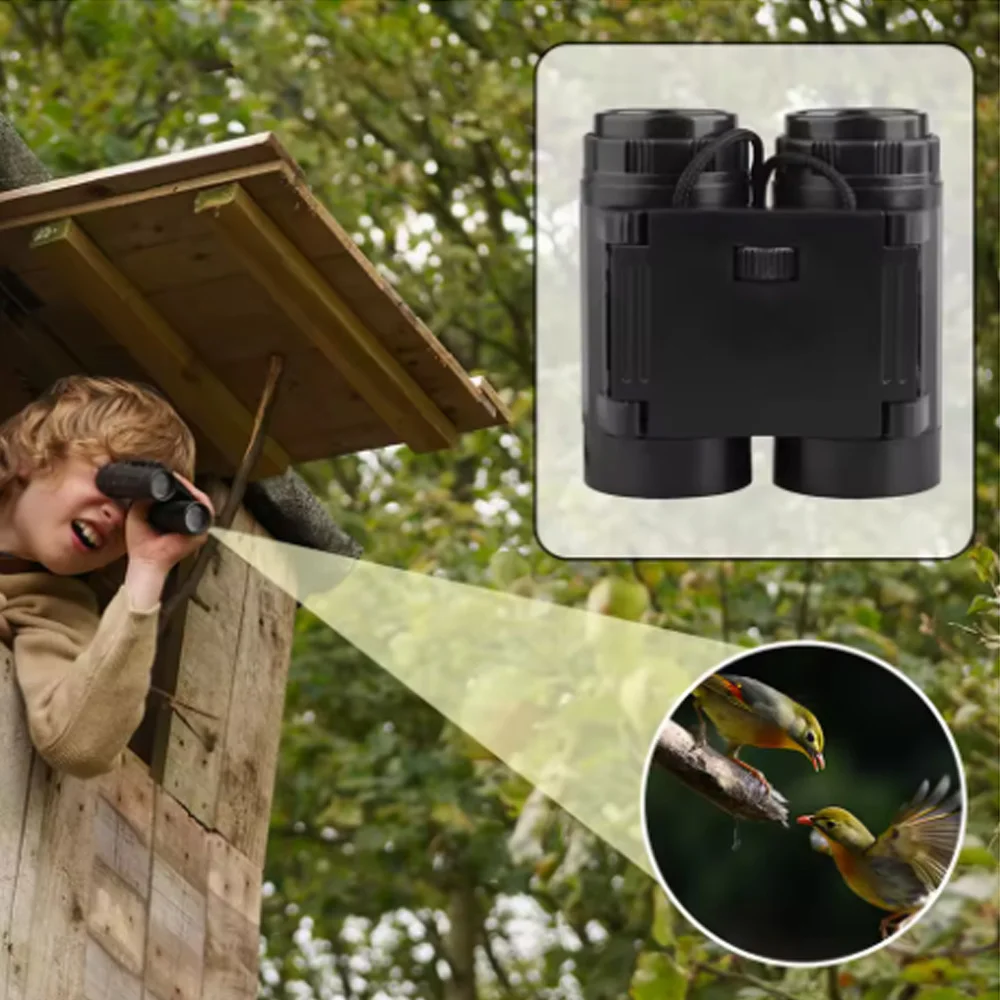 Telescope Kid Strap Children Binocular Binoculars Toy Concert Game Travel Kindergarten Education Teaching Aids 2.5 X 26 Magnific