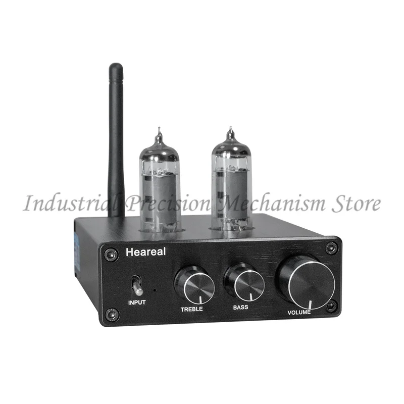 

Heareal 6j5 tube preamp Bluetooth receiver L5, adjustable high and low bass, Bluetooth 5.0 + RCA, Frequency response 20Hz-20kHz
