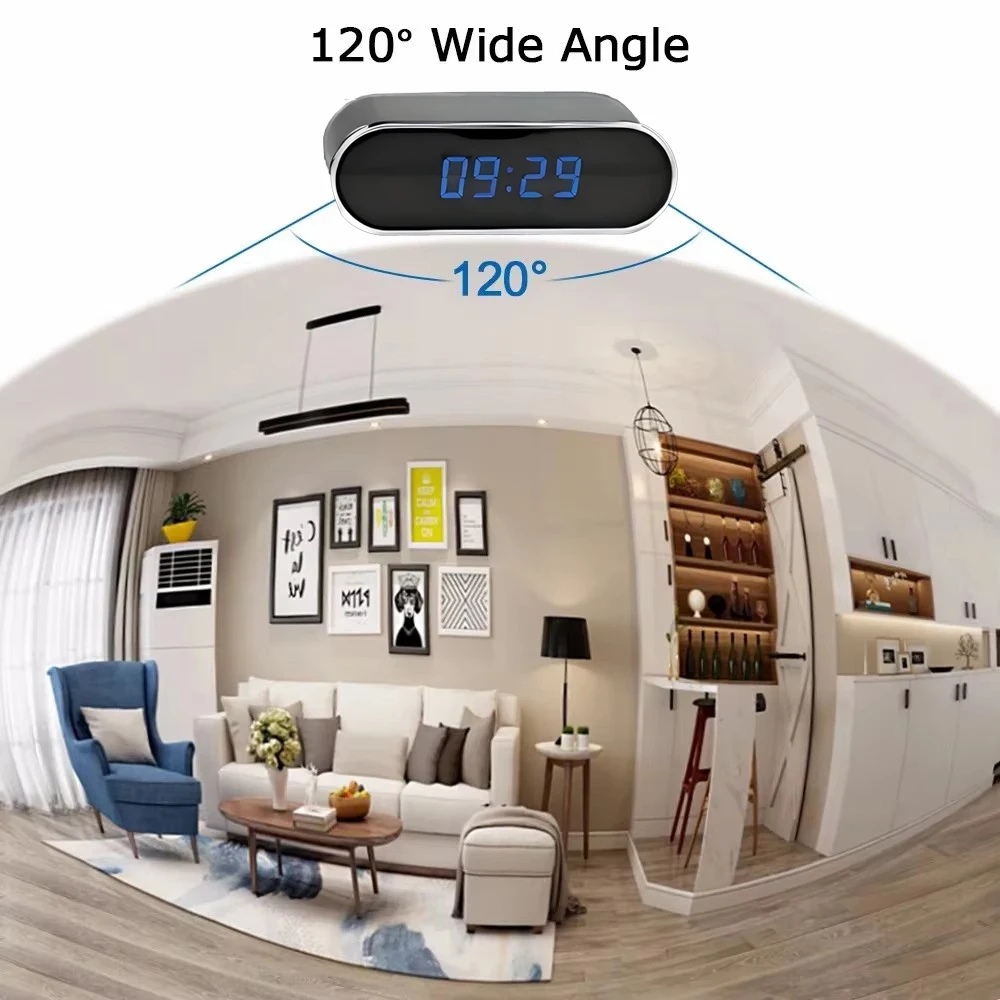 New upgraded version, 4K FHD mini camera, improved clarity, infrared night vision, mobile detection, WIFI remote viewing