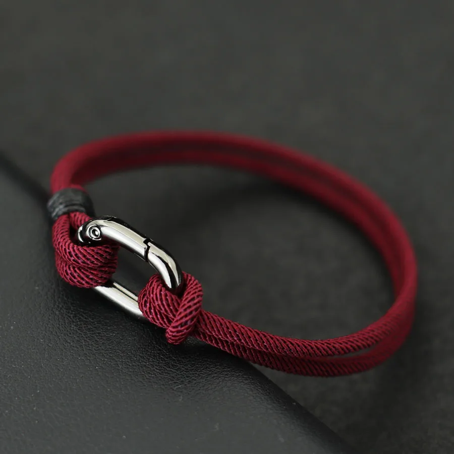 Noter Thin Thread Bracelet For Men Handmade Braided String Charm Braslet Outdoor Survival Braclet Stylish Knot Nautical Pulsera