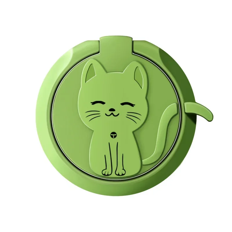 Adorable Cartoon Cat Phone Ring Holder and Stand - Cute Mobile Accessory