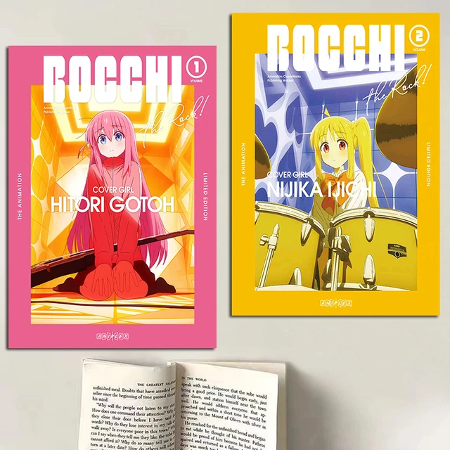 Retro Anime Bocchi The Rock Poster Music Art Wall Decor Prints