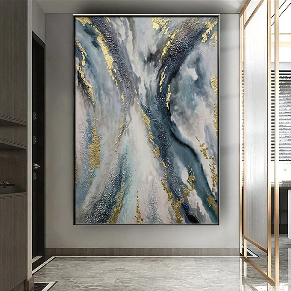 Modern Oil Painting Abstract Vertical Canvas Picture Decor Living Room Salon Laminas De Cuadrosa Home Decoration Art Wall Poster