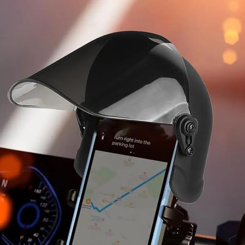 Motorcycle Phone Mount with Rainproof Sunshade and Waterproof Cover