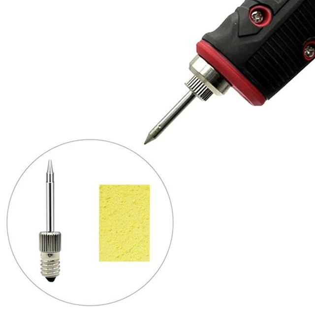 1Pc E10 Schnittstelle Löten Spitze 50Mm Usb Gewinde Solder Kopf Spot Schweißen Draht Ausrüstung Zubehör Typ B/C/K