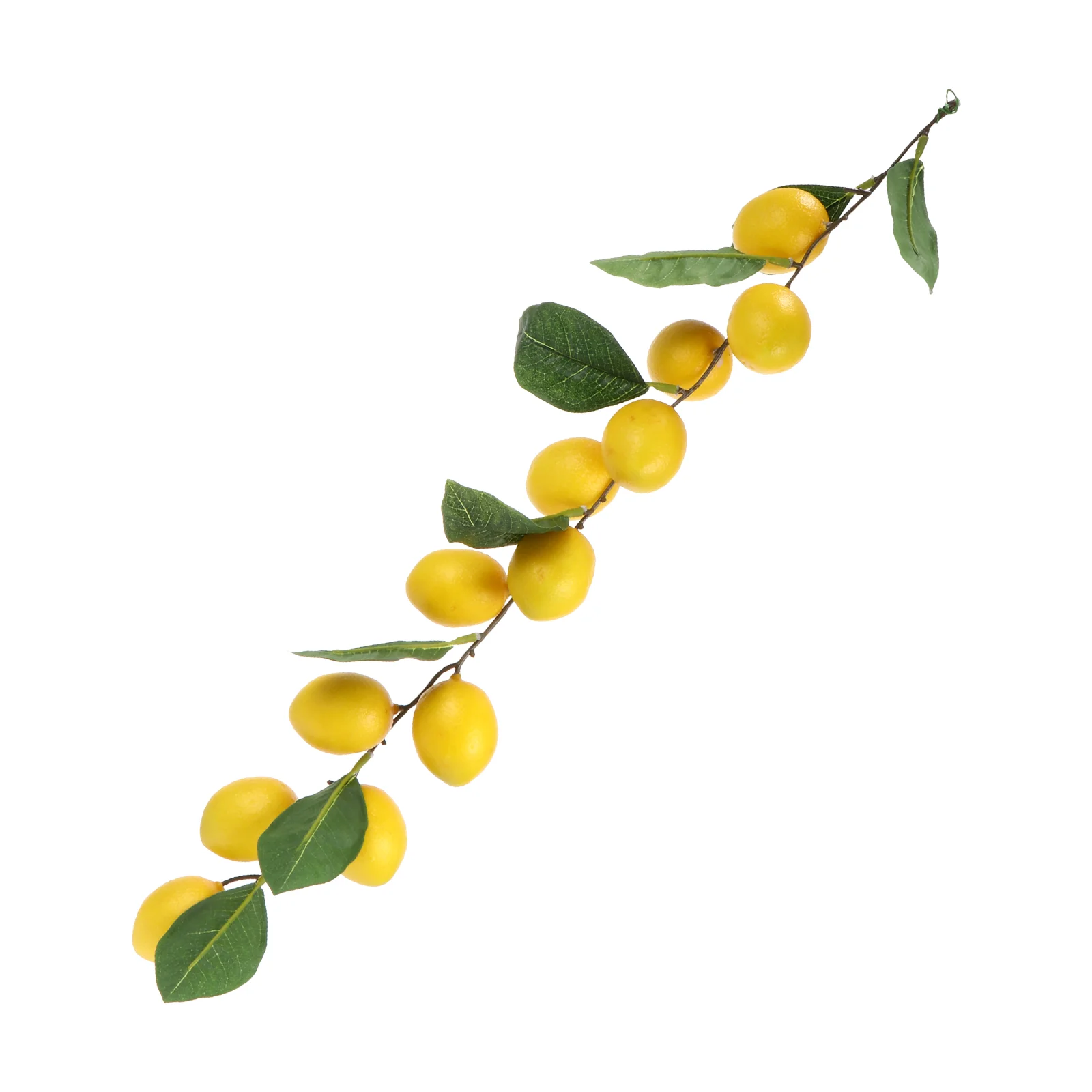 

Lemon Leaves Artificial Garland Eucalyptus Vines Greenery Garland with Lemons Summer Fruit Ornaments for Wedding Table Front