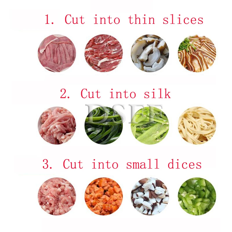 Mini Hot Selling Electric Stainless Steel Meat Cutter Multifunctional Beef And Lamb Dicer 6
