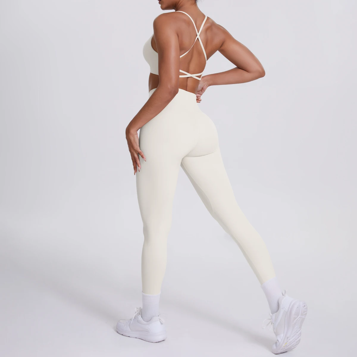 Women's Yoga Suit – Seamless Sports Bra & High Waist Leggings | Breathable Quick Dry Activewear