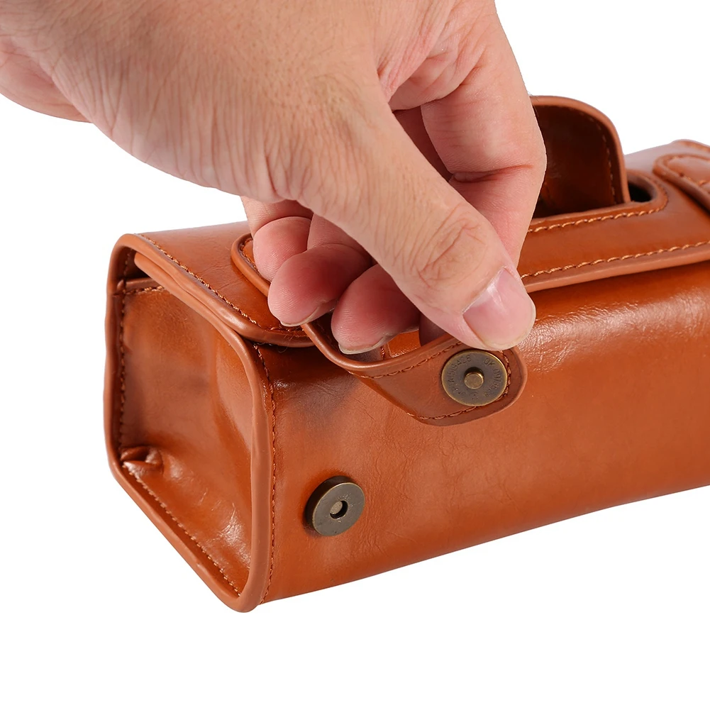 Trousse de toilette en cuir résistant à l'eau pour hommes Grand sac de voyage Kit de