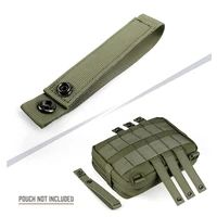 4pcs Outdoor Molle Strap 6 inch Tactical Molle Strap Molle Webbing Straps Attachment Snap Strap Nylon Thumb Snap Straps 2