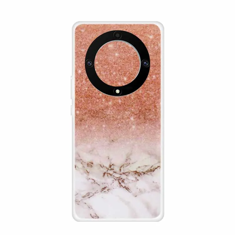 Marble Clear Soft TPU Silicone Back Cover - Transparent Coque