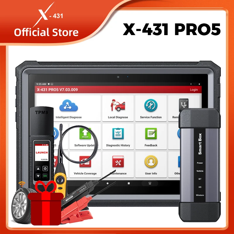 

X-431 LAUNCH PRO 5 PRO5 J2534 ECU Programming Car Diagnostic Tools OBD2 Scanner Intelligent Diagnosis Automotive Scanner X431