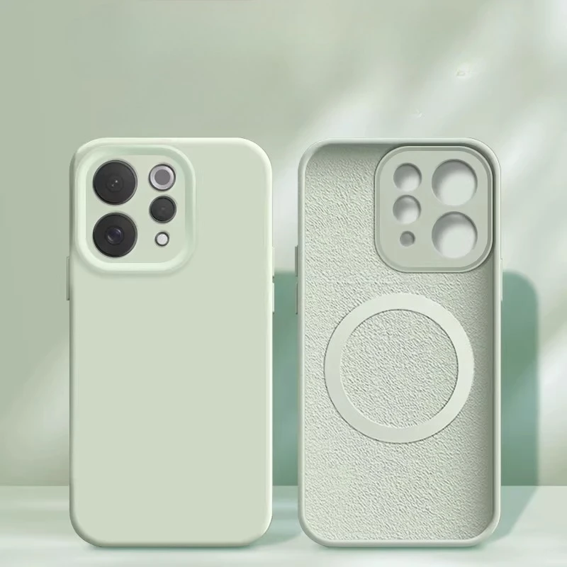 Magsafe Liquid Silicone Case - Soft Skin Smooth Magnetic Wireless Charging Cover Bumper