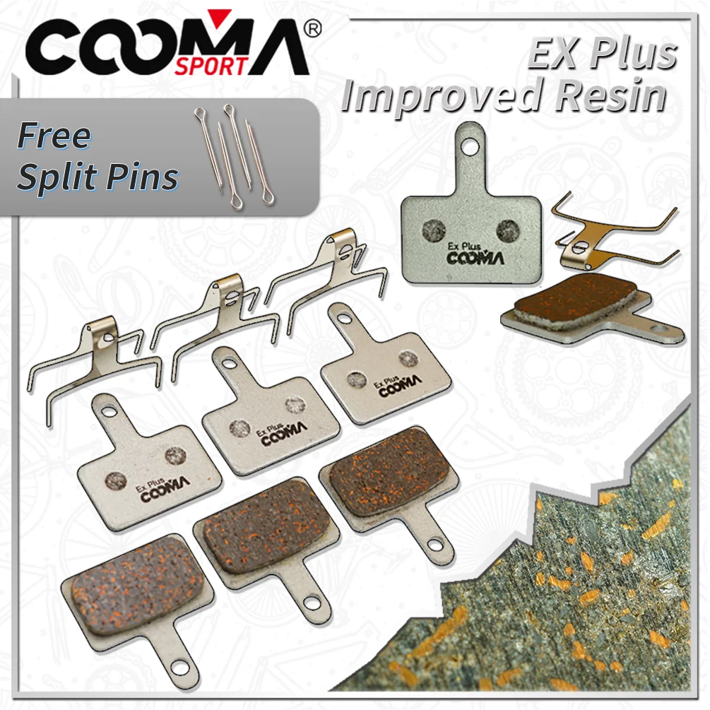 

Bicycle Disc Brake Pads for SHIMANO DEORE, ALIVIO, ACERA, ALTUS, NEXAVE, TOURNEY Calipers, Alu-Alloy Back, 4 Pairs