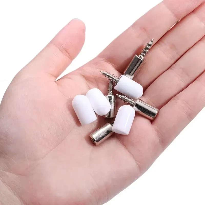 Shelf Bracket 16/32/64Pcs Self Tapping Screws Support Pegs Glass Wood Peg Heavy Duty Floating