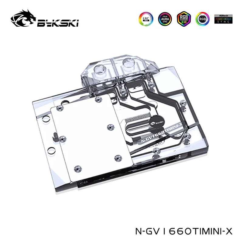 

Bykski Water Block For Gigabyte Geforce RTX1660TI/2060/1060 Super MINI ITX OC,Copper Cooled Radiator,GPU Cooler,N-GV1660TIMINI-X