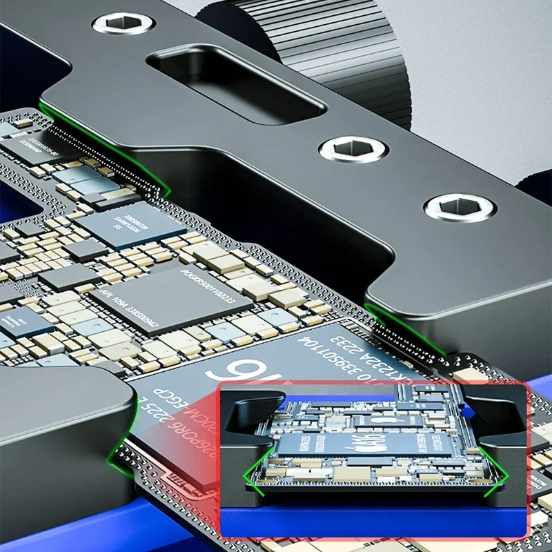 정비공 MR6 맥스 조정 가능한 PCB 보드 고정 거치대, 전화 마더보드 CPU 수리 재작업 고정장치 IC 칩 납땜 클램프