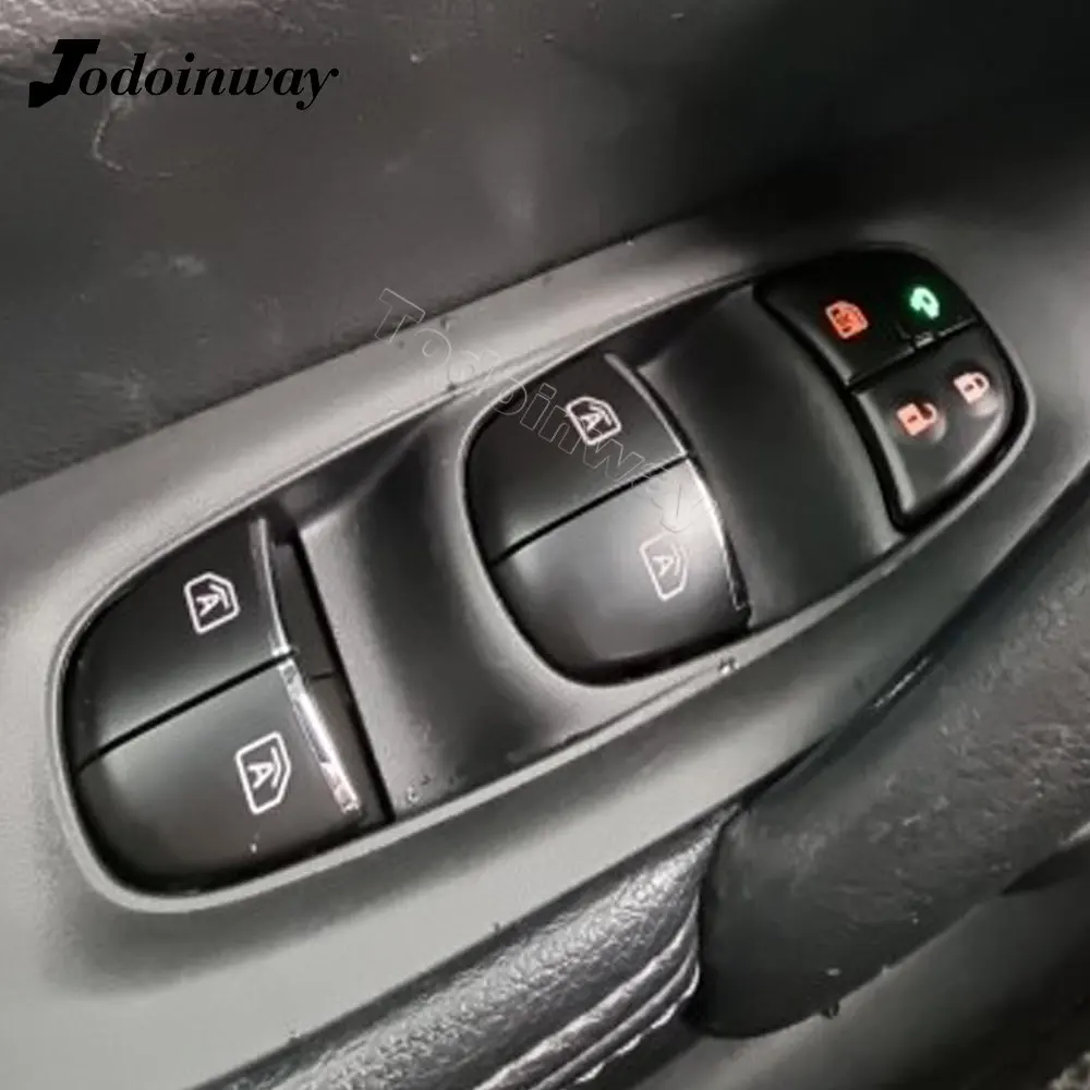 window switch for Nissan X-Trail T32 2017 Qashqai j11 2018 Car Intelligent Master Windows Closer power LED Mirror Folding Button