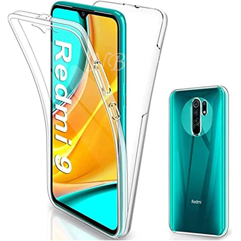 עבור Redmi הערה 11S 10s פרו 5G 10S 360 כפול פגוש מקרי Xiaomi Redmi 9 הערה 9T 9S 9A 9C NFC 9T קריסטל סיליקון מלא כיסוי