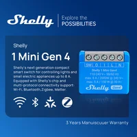 Shelly 1 Mini Gen4 Zigbee Dry Contac Matter Smart Home WiFi Smart Garage Door Smart Life Control Alexa Google Home HomeKit - Image 2