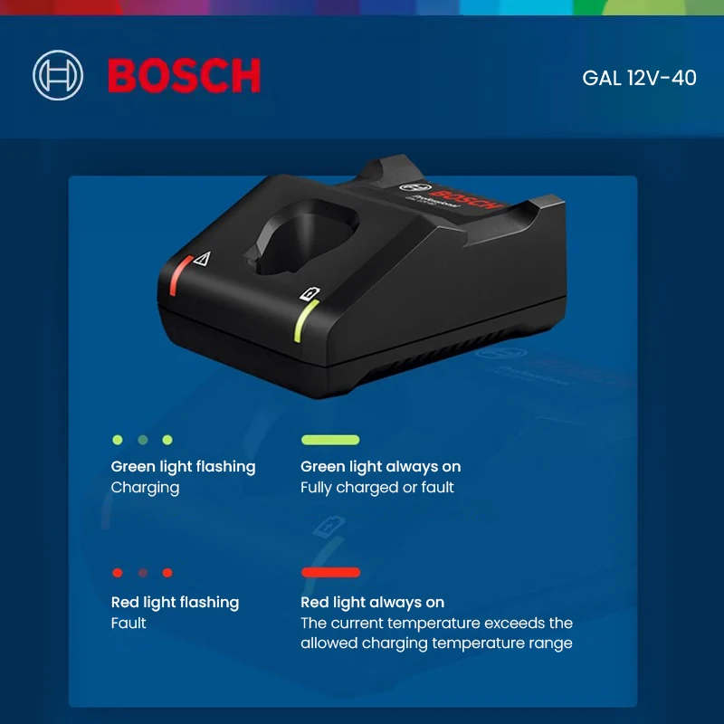 Bosch Professional 12V System Battery Charger GAL12 V-40 Bosch