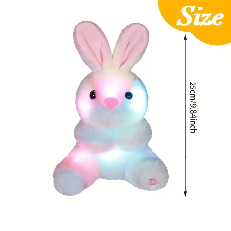 Plush Bunny Rabbit Glow-in-the-Dark Stuffed Animal for Youngsters